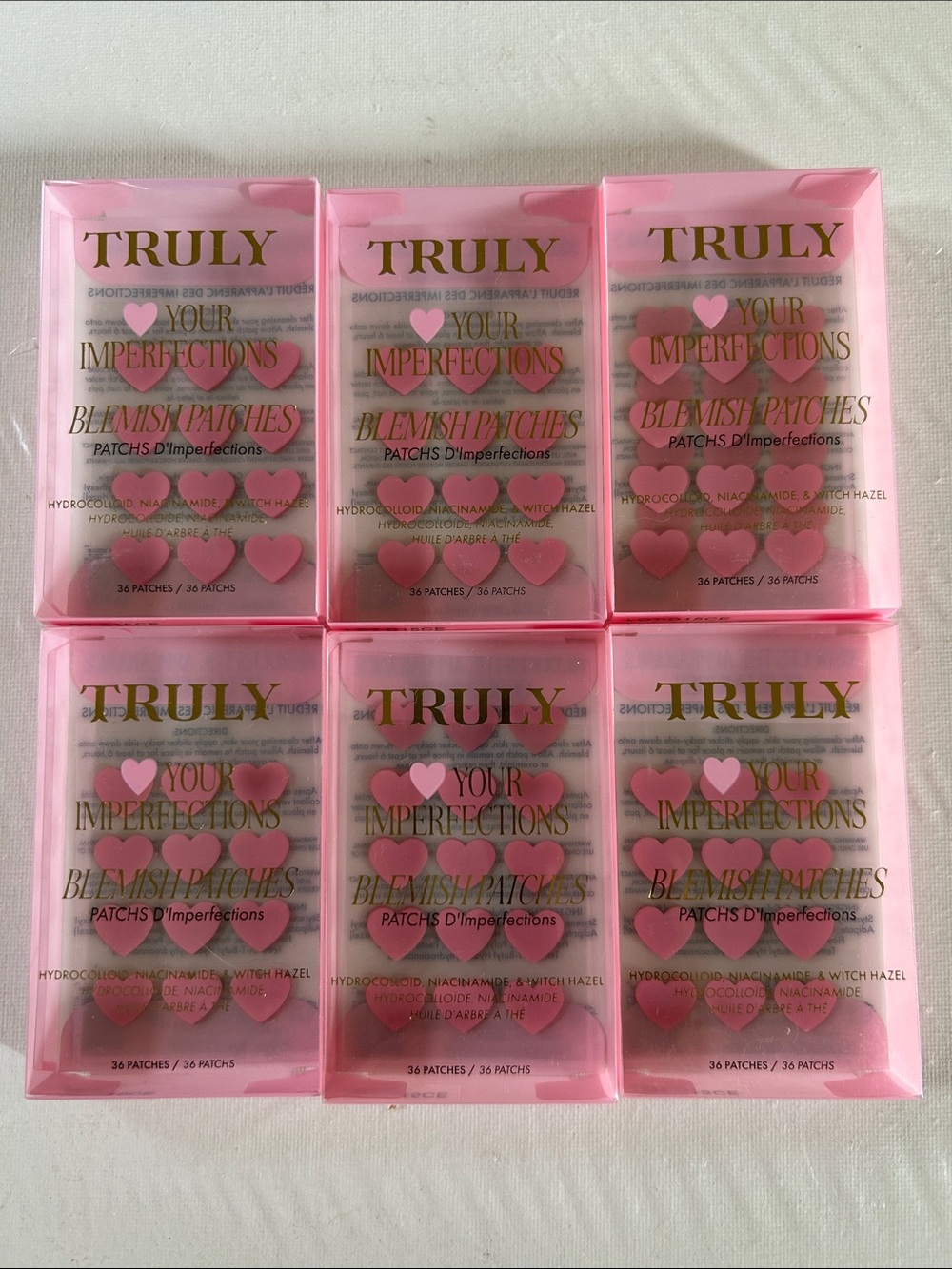 6x Truly Beauty 🩷 Your Imperfections Blemish Patches -Pink